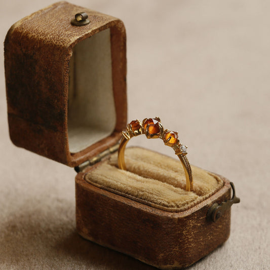 Rustic Radiance: The Adjustable Vintage Nature Ring